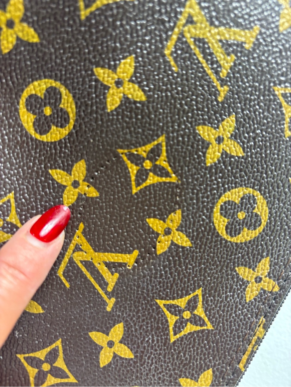 Canvas Wristlet Clutch - Brown/Gold fashion bag - Picture 2 of 10